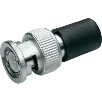 Telegärtner J01006A1373 BNC 93 omų koaksialinė jungtis, vyriškoji, crimp/lituoti, nikeliuotas žalvaris