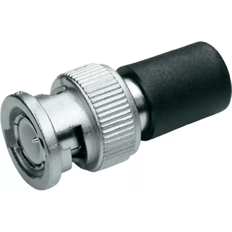 Telegärtner J01006A1373 BNC 93 omų koaksialinė jungtis, vyriškoji, crimp/lituoti, nikeliuotas žalvaris