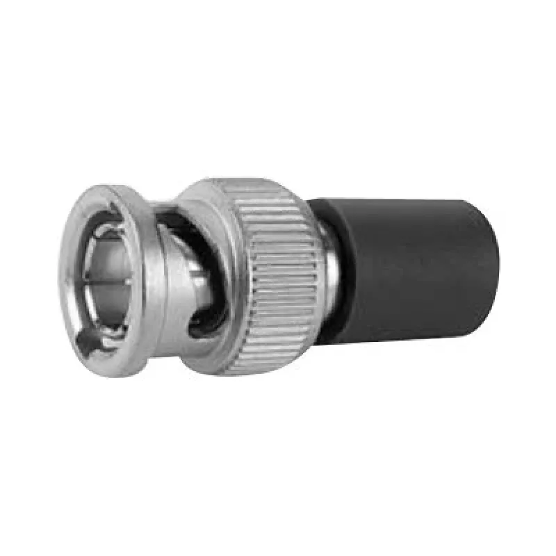 Telegärtner J01006A1373 BNC 93 omų koaksialinė jungtis, vyriškoji, crimp/lituoti, nikeliuotas žalvaris
