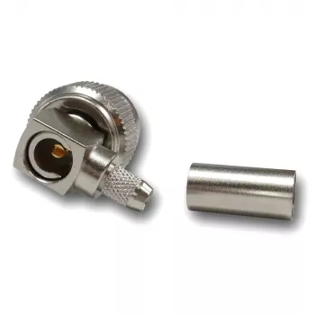 Telegärtner TNC 90° kampinis crimp kištukas 50 omų, skirtas RG-223/U, RG-142 B/U (J01010A0006)