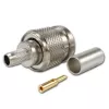 TELEGÄRTNER TNC tiesus kištukas RG-58 koaksialiniam kabeliui, crimp/lituoti, 50 omų, DC-11 GHz