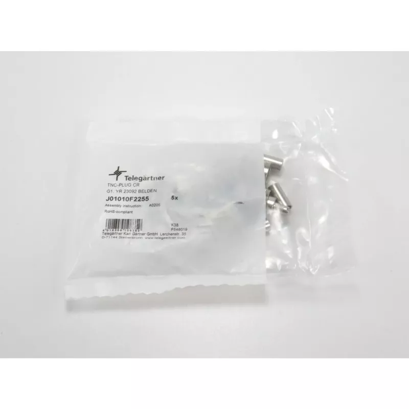 TELEGÄRTNER TNC tiesus kištukas RG-58 koaksialiniam kabeliui, crimp/lituoti, 50 omų, DC-11 GHz