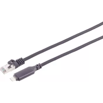 S CONN MAXIMUM CONNECTIVITY USB-C į Gigabit Ethernet adapterio kabelis, 15 m, juodas 14-51085