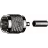 Telegärtner UHF crimp plug G01, skirtas RG-58 C/U, 50 Ohm, nikelis/auksas, 1 vnt. J01040A0001