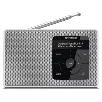 TechniSat DIGITRADIO 2 stalinis radijas DAB+ FM Bluetooth žadintuvas baltas 0001/3910