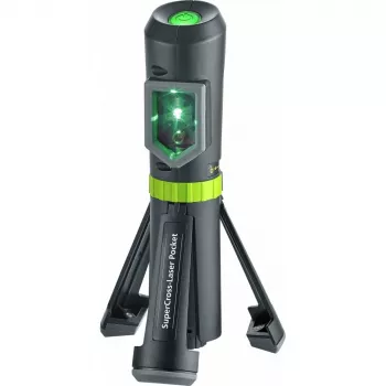 Laserliner SuperCross-Laser Pocket Plus kryžminio linijinio lazerio nustatymo prietaisas, 40 m nuotolis, raudonas spindulys, savaiminis niveliavimas, IP54 031.120A