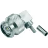 Telegärtner TNC stačiu kampu crimp jungtis 50 Ohm, skirta RG-316/U, lituojama/crimpinama, nikeliuotas žalvaris J01010B0012