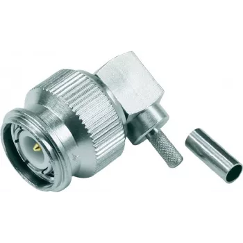 Telegärtner TNC stačiu kampu crimp jungtis 50 Ohm, skirta RG-316/U, lituojama/crimpinama, nikeliuotas žalvaris J01010B0012