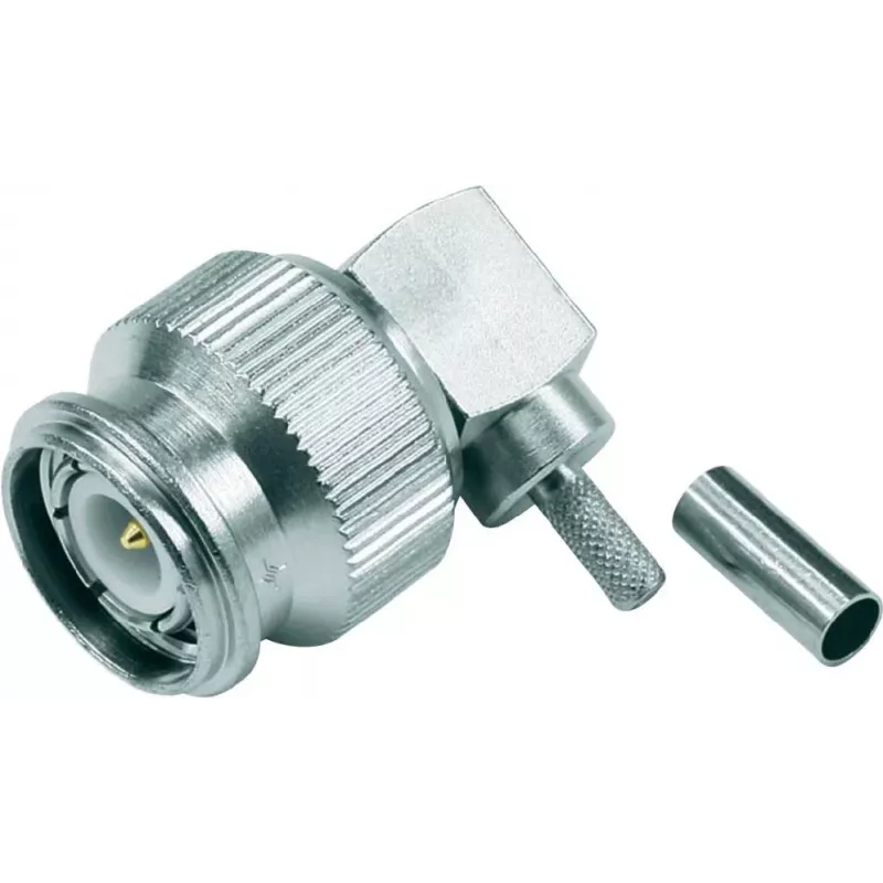 Telegärtner TNC stačiu kampu crimp jungtis 50 Ohm, skirta RG-316/U, lituojama/crimpinama, nikeliuotas žalvaris J01010B0012