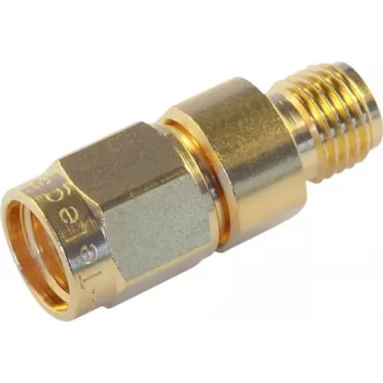 Telegärtner SMA lizdas į SMA reverse plug adapteris, 50 omų, DC-6 GHz, auksuotu žalvariu J01155R0095