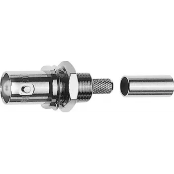 Telegärtner BNC kabelio montavimo lizdas, crimp, 50 omų, RG-58 C/U (J01001A0078)