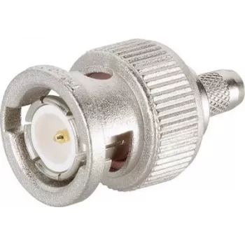 Telegärtner BNC crimp plug 75 Ohm, skirta RG-59 B/U, auksuoti kontaktai, nikeliuotas korpusas J01002F1288Z