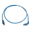 Telegärtner 100008674 RJ45 komutacinis kabelis, CAT 6a S/FTP, 5,0 m, mėlynas, liepsnai atsparus, su apsauginiu lankstymo gumuliu