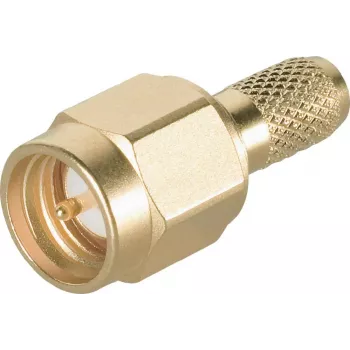 Telegärtner SMA kabelio kištukas Crimp/Solder G05 (RG-223/U, RG-142 B/U), auksuotas, 50 Ohm, DC-18 GHz J01150A0031