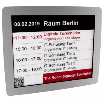 Kindermann Doorsign E-Ink 12.2 su nerūdijančio plieno rėmeliu 5002000621