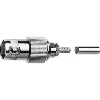 Telegärtner BNC kabelio lizdas Crimp G03 50 Ohm, crimp/crimp, A2913, G03 (RG178 B/U) - 1 vnt. (J01001B0060)