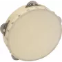 DIMAVERY DTH-704 tamburinas 18 cm, natūralaus medžio korpusas su plieninėmis žvangučiais 26053174