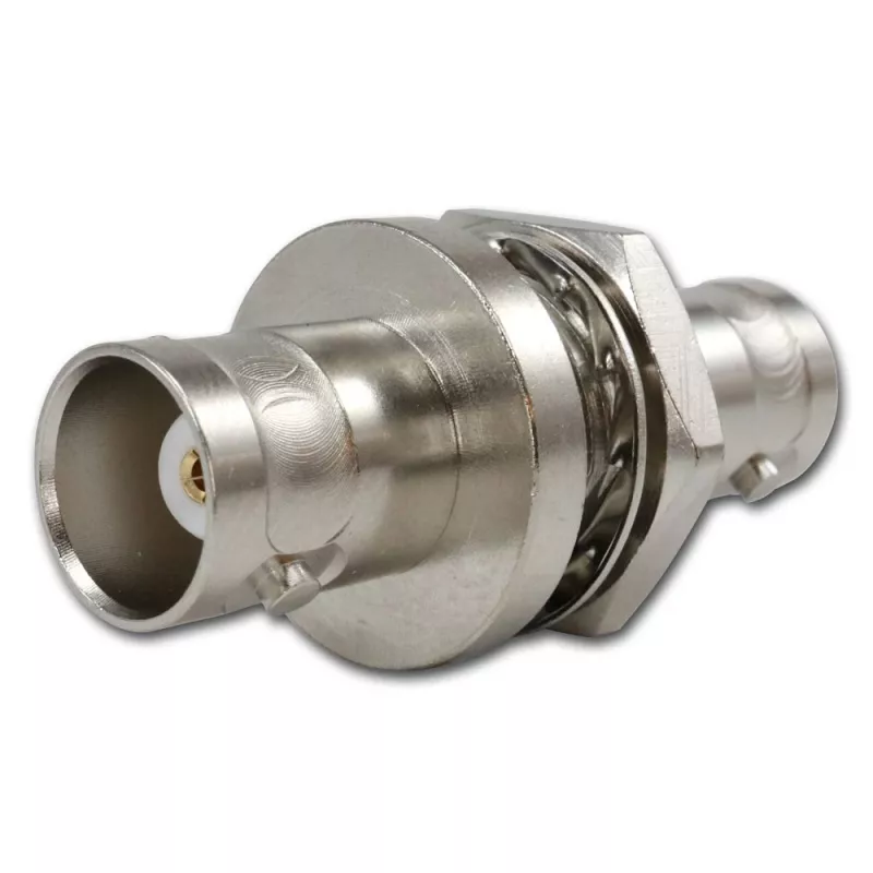 Telegärtner J01004A1233Z BNC kištukas į BNC lizdą adapteris, 75 Ohm, juodas