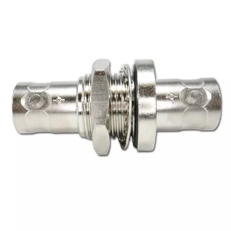Telegärtner J01004A1233Z BNC kištukas į BNC lizdą adapteris, 75 Ohm, juodas