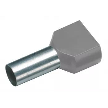 Cimco 187704 dviguba gnybtų įvorė 0,75 mm², dalinai izoliuota, pilka (100 vnt.)