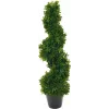 EUROPALMS Spiral Tree dirbtinis augalas, 61 cm, žalias, juodas vazonas 82600009