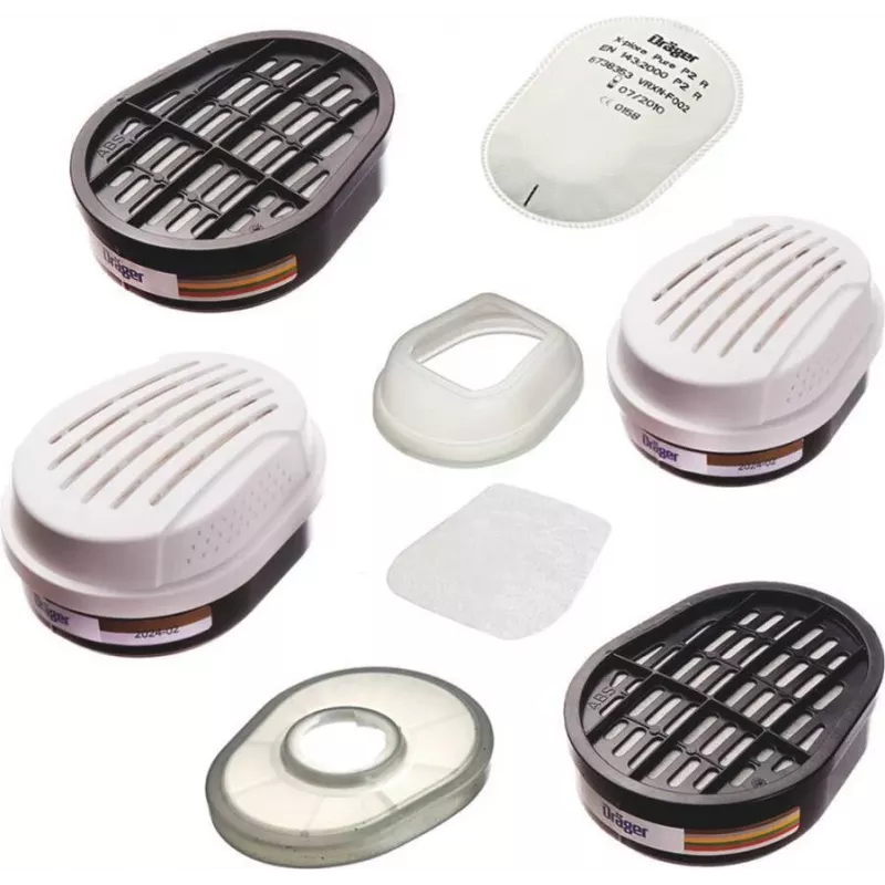 Dräger X-plore Pad P3 R dalelių filtras su korpusu, 2 vnt. 6738011