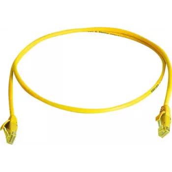 Telegärtner L00000A0294 Cat6 U/UTP RJ45 komutacinis kabelis, 0,5 m, geltonas