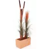 EUROPALMS dirbtinė nendrinė žolė su šiurkščiaisiais dryžiais, šviesiai ruda, 152cm 82505856