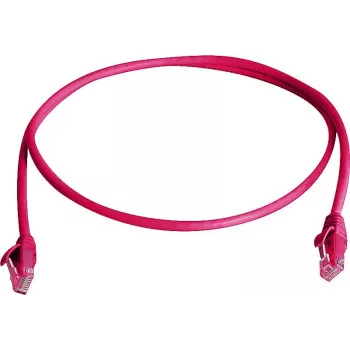 TELEGÄRTNER 100008898 CAT 6 RJ45 komutacinis kabelis, 7,5 m, raudonas, LSZH, U/UTP, atsparus liepsnai