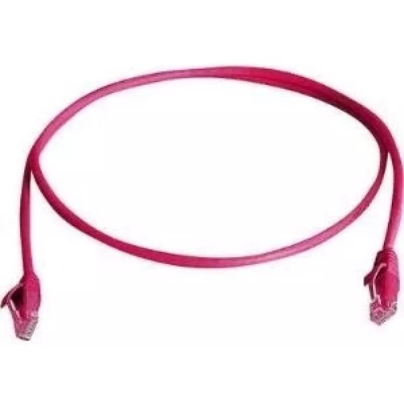 TELEGÄRTNER 100008898 CAT 6 RJ45 komutacinis kabelis, 7,5 m, raudonas, LSZH, U/UTP, atsparus liepsnai