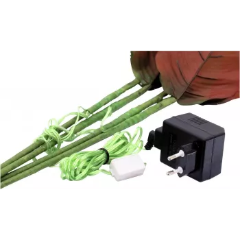 EUROPALMS dirbtinė hortenzija su 100 šiltai baltais LED, balti žiedai, 60 cm 83330300