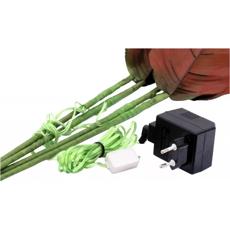 EUROPALMS dirbtinė hortenzija su 100 šiltai baltais LED, balti žiedai, 60 cm 83330300