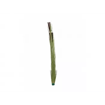 EUROPALMS dirbtinė nendrių žolė su burbuolėmis, šviesiai žalia, 152cm 82505855