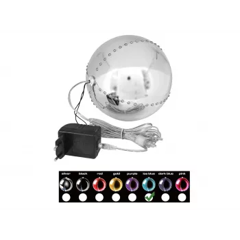 EUROPALMS LED Sniego gniūžtė 15cm, Ledo mėlyna 83501241