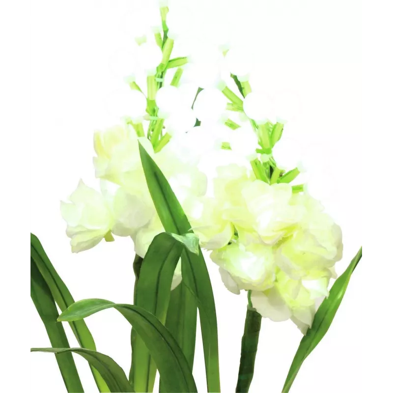 EUROPALMS Aronstab, 3 dalių rinkinys su LED, baltas, 85 cm (83330302)