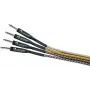 DIMAVERY instrumentinis kabelis 3 m, juodas/sidabrinis, nikeliuoti TS jack lizdai 26300051