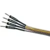 DIMAVERY instrumentinis kabelis 3 m, juodas/sidabrinis, nikeliuoti TS jack lizdai 26300051