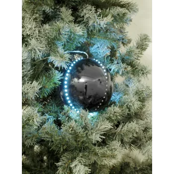 EUROPALMS LED Snowball 15cm, juodas 83501244