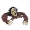 EUROPALMS Halloween šliaužianti figūra 140 cm su raudonomis LED akimis, jutikliu, klaikiais garsais, vidaus animatroninis rekvizitas 83314590