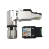 Telegärtner MFP8-4x90 Cat.6A lauke montuojamas RJ45 kištukas, T568A, ekranuotas, daugiakryptis J00026A4004