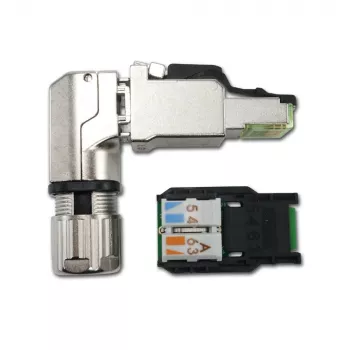 Telegärtner MFP8-4x90 Cat.6A lauke montuojamas RJ45 kištukas, T568A, ekranuotas, daugiakryptis J00026A4004
