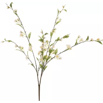 EUROPALMS Dirbtinė vyšnios šakelė, balta, 60cm 82530565