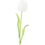 EUROPALMS Crystal Tulip dirbtinė gėlė, balta, 61 cm, 12 vnt. paketas (82600204)