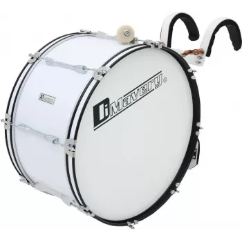 DIMAVERY MB-424 žygiavimo didysis būgnas 24x12 baltas 26010361