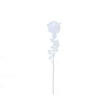 EUROPALMS Crystal Rose dirbtinė gėlė, permatoma, 81 cm, 12 vienetų didmeninė pakuotė 82600210