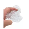 EUROPALMS Crystal Rose dirbtinė gėlė, permatoma, 81 cm, 12 vienetų didmeninė pakuotė 82600210