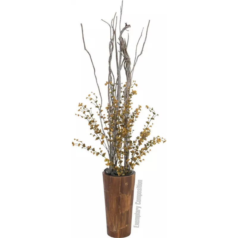 EUROPALMS dirbtinė eukalipto šakelė, geltonai žalia, 110 cm 82505622