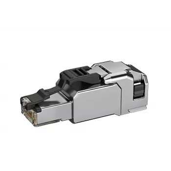 TELEGÄRTNER 100039917 RJ45 lauko terminavimo jungtis Cat.6A ekranuota, nerūdijančio plieno korpusu
