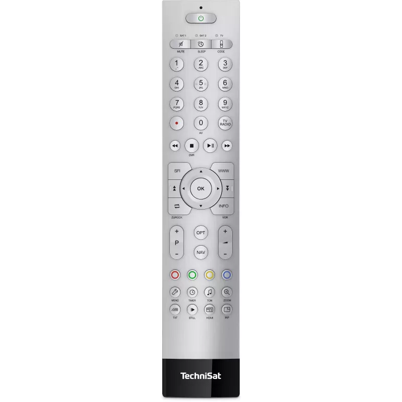 TechniSat TechniControl II ALU sidabrinis universalus nuotolinio valdymo pultas (FB Code TV) 0002/3859