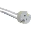 OMNILUX G-6.35 keraminis lizdas, silikoniniai laidai, 250V/100W, baltas 9450012C